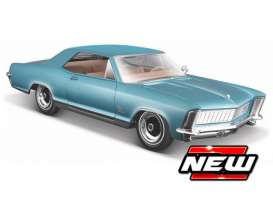 Buick  - Riviera 1965 blue - 1:24 - Maisto - 31214BL - mai31214BL | Toms Modelautos