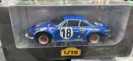 Renault  - Alpine A110 blue/white - 1:18 - Magazine Models - MagRa18Renault - MagRA18Renault | Toms Modelautos