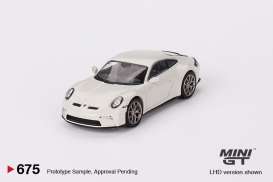 Porsche  - 911 (992) 2023 grey - 1:64 - Mini GT - 00675-R - MGT00675rhd | Toms Modelautos