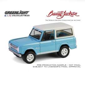 Ford  - Bronco Custom SUV 1966 turquoise - 1:64 - GreenLight - 37320A - gl37320A | Toms Modelautos