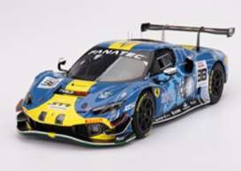 Ferrari  - 296 GT3 2023 blue/yellow - 1:18 - BBR - CS18005 - BBRCS18005 | Toms Modelautos