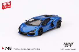 Lamborghini  - Revuelto 2024 blue - 1:64 - Mini GT - 00748-L - MGT00748lhd | Toms Modelautos