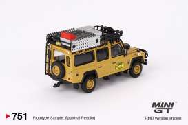 Land Rover  - Defender 110 1989 yellow - 1:64 - Mini GT - 00751-R - MGT00751rhd | Toms Modelautos