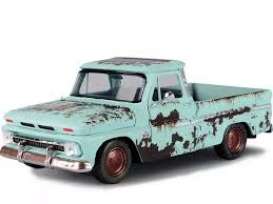 Chevrolet  - C10 Fleetside 1966 turquoise - 1:24 - Motor Max - 79073 - mmax79073 | Toms Modelautos