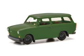 Trabant  - 1.1 Universal green - 1:87 - Herpa - H027359-005 - herpa027359-005 | Toms Modelautos