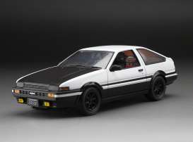 Toyota  - Sprinter Trueno GT Apex AE86 1986 white/black - 1:24 - SunStar - 51003 - sun51003 | Toms Modelautos