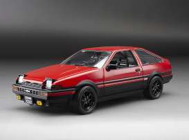 Toyota  - Sprinter Trueno GT Apex AE86 1986 red/black - 1:24 - SunStar - 51004 - sun51004 | Toms Modelautos