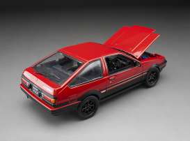 Toyota  - Sprinter Trueno GT Apex AE86 1986 red/black - 1:24 - SunStar - 51004 - sun51004 | Toms Modelautos