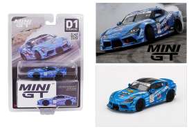 Toyota  - GR Supra #77 2020 blue/black - 1:64 - Mini GT - 00307 - MGT00307 | Toms Modelautos