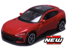 Ferrari  - Purosangue SUV red - 1:43 - Bburago - 36050R - bura36050R | Toms Modelautos