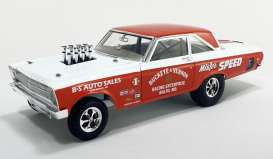 Plymouth  - AWB  1965 red/white - 1:18 - Acme Diecast - 1806511 - acme1806511 | Toms Modelautos