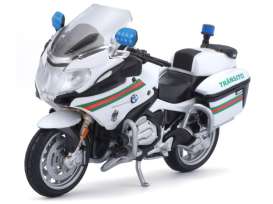 BMW  - R1200RT white/green/orange - 1:18 - Maisto - 15953P - mai15953P | Toms Modelautos