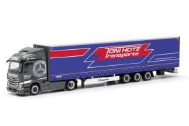 Mercedes Benz  - Actros S blue/red - 1:87 - Herpa Trucks - H317573 - herpa317573 | Toms Modelautos