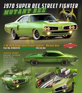 Dodge  - Super Bee Street Fighter 1970 green - 1:18 - Acme Diecast - G1803126 - gmp1803126 | Toms Modelautos