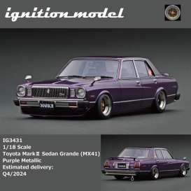 Toyota  - Mark II Sedan Grande purple - 1:18 - Ignition - IG3431 - IG3431 | Toms Modelautos