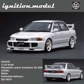 Mitsubishi  - Lancer Evolution III GSR white - 1:18 - Ignition - IG3549 - IG3549 | Toms Modelautos