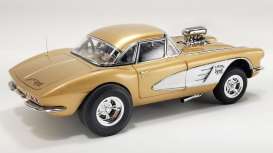 Chevrolet Corvette - Gasser  1961 white/orange - 1:18 - Acme Diecast - A1800932 - acme1800932 | Toms Modelautos