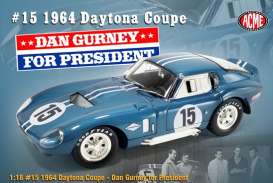 Shelby  - Daytona Coupe 1964 blue/white - 1:18 - Acme Diecast - SC18003 - acmeSC18003 | Toms Modelautos