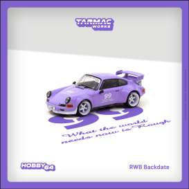 Porsche  - RWB Backdate violetta - 1:64 - Tarmac - T64-046-VI - TC-T64-046-VI | Toms Modelautos