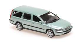 Volvo  - V70 2000 light green - 1:43 - Maxichamps - 940171211 - mc940171211 | Toms Modelautos