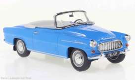 Skoda  - Felicia Cabriolet 1959 blue - 1:24 - Whitebox - 124228 - WB124228 | Toms Modelautos