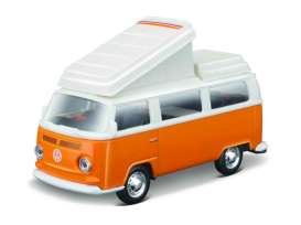 Volkswagen  - Type 2 orange/white - Maisto - 21237O - mai21237O | Toms Modelautos