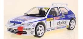 Peugeot  - 306 1996 white/blue - 1:18 - Solido - 1808305 - soli1808305 | Toms Modelautos