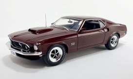 Ford  - Mustang Boss 429 1969 maroon - 1:18 - Acme Diecast - 1801877 - acme1801877 | Toms Modelautos