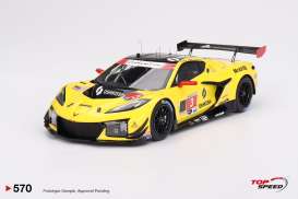 Chevrolet  - corvette Z06 2024 yellow - 1:18 - Top Speed - TS0570 - TS0570 | Toms Modelautos