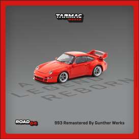 Porsche  - 993 red - 1:64 - Tarmac - T64R-TL054-RE - TC-T64R-TL054-RE | Toms Modelautos