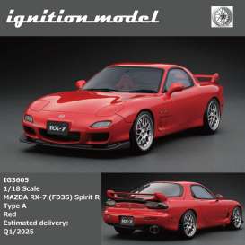 Mazda  - RX-7 red - 1:18 - Ignition - IG3605 - IG3605 | Toms Modelautos