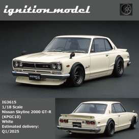 Nissan  - Skyline 2000 GT-R white - 1:18 - Ignition - IG3615 - IG3615 | Toms Modelautos