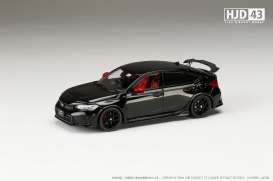 Honda  - Civic black - 1:43 - Hobby Japan - HJD431002BK - HJD431002BK | Toms Modelautos