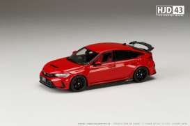 Honda  - Civic flame red - 1:43 - Hobby Japan - HJD431002R - HJD431002R | Toms Modelautos