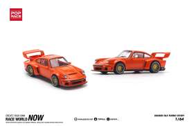 Porsche  - Singer orange - 1:64 - Pop Race Limited - PR640131 - PR640131 | Toms Modelautos