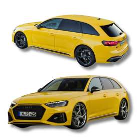 Audi  - RS 4 25TH 2024 yellow - 1:18 - GT Spirit - GT935 - GT935 | Toms Modelautos