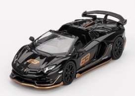 Lamborghini  - Aventador 2023 black - 1:64 - Mini GT - 00803-R - MGT00803rhd | Toms Modelautos