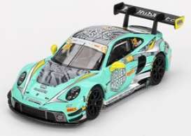 Porsche  - 911 2023 green - 1:64 - Mini GT - 00804-L - MGT00804lhd | Toms Modelautos