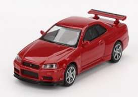 Nissan  - Skyline GT-R  1999 red - 1:64 - Mini GT - 00796-R - MGT00796rhd | Toms Modelautos