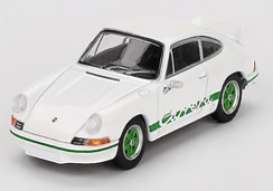 Porsche  - 911 1973 white/green - 1:64 - Mini GT - 00801-L - MGT00801lhd | Toms Modelautos