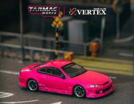 Nissan  - Silvia S15 pink - 1:64 - Tarmac - T64G-023-PI - TC-T64G-023-PI | Toms Modelautos