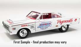 Plymouth  - Belvedere  1965 white/red - 1:18 - Acme Diecast - 1806705 - acme1806705 | Toms Modelautos