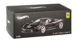 Ferrari  - 2013 black - 1:43 - Hotwheels Elite - mvBCT84 - hwmvBCT84 | Toms Modelautos