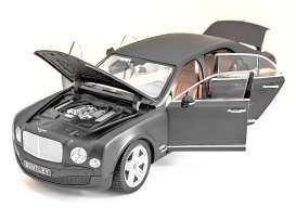 Bentley  - Mulsanne 2014 matt black - 1:18 - Rastar - rastar43800bk | Toms Modelautos