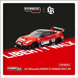 Nissan  - 350GT-RR black/red - 1:43 - Tarmac - T43-022-SIL - TC-T43-022-SIL | Toms Modelautos