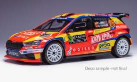 Skoda  - Fabia 2024 red/yellow/blue - 1:18 - IXO Models - rmc199 - ixrmc199 | Toms Modelautos