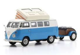 Volkswagen  - T1 blue/white - 1:43 - Schuco - 07298 - schuco07298 | Toms Modelautos