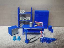 diorama  - blue - 1:18 - Dioramatoys - DT30048blue | Toms Modelautos