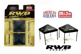 Garage Accessoires  - RWB Canopy various - 1:64 - American Diorama - 2418MJ - AD2418MJ | Toms Modelautos