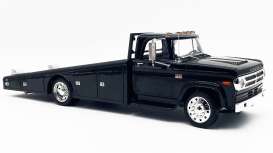 Dodge  - D-300 Ramp Truck 1970 black - 1:18 - Acme Diecast - 1801917 - acme1801917 | Toms Modelautos